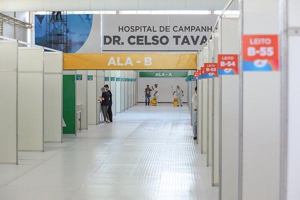 Hospital de Campanha Dr. Celso Tavares, inaugurada no dia 22 de maio conta com 150 leitos clínicos