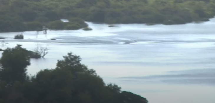 Imagens aéreas foram registradas às 6h40 desta terça-feira (12)