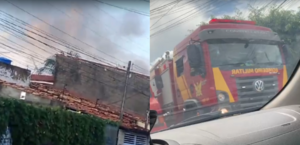 Homem ateia fogo na própria casa e é levado para hospital psiquiátrico, em Maceió