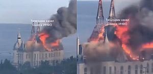 Vídeo: 'Castelo de Harry Potter' é destruído por míssil russo na Ucrânia