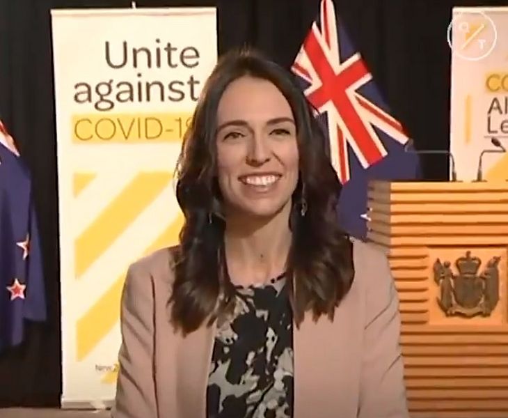 A Primeira Ministra da Nova Zelândia, Jacinda Ardern
