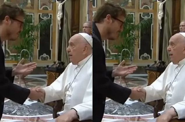 O que Papa Francisco falou para Fábio Porchat em encontro no Vaticano?