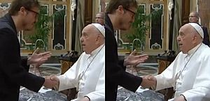 O que Papa Francisco falou para Fábio Porchat em encontro no Vaticano?