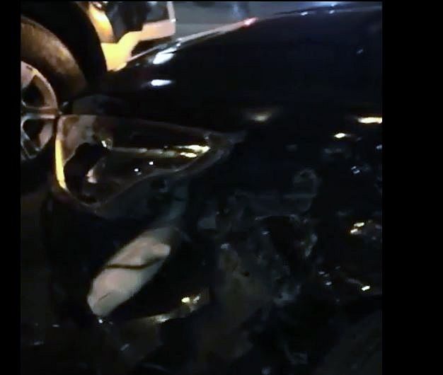 Condutores filmaram carros envolvidos em acidente