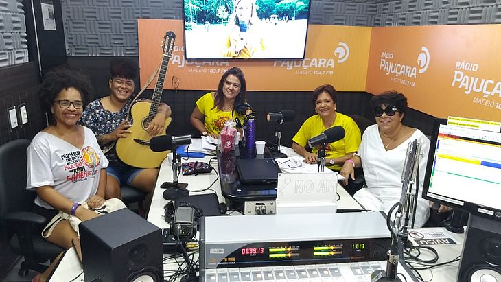 Mell Nacimento, Natalhinha e Wedja Miranda deram entrevista a Floracy e Telma Cavalcante do programa Gerações. 