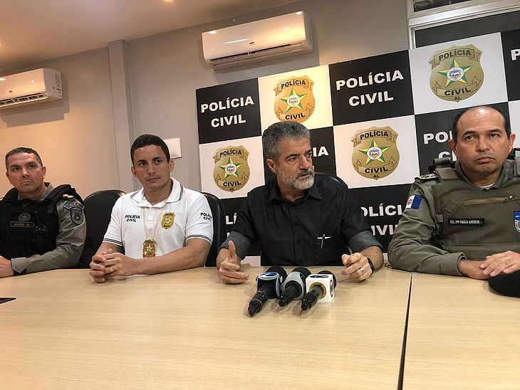 Coletiva reuniu cúpula da Segurança Pública de Alagoas