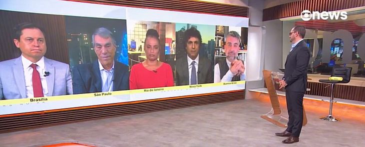 Guga Chacra e Demétrio Magnoli, comentaristas internacionais da Globonews, tiveram uma discussão, em tom mais acalorado do que o de costume, durante o Em Pauta