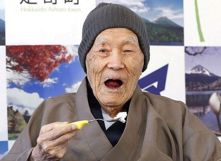  Masazo Nonaka tinha 113 anos e morreu de causas naturais, no Japão