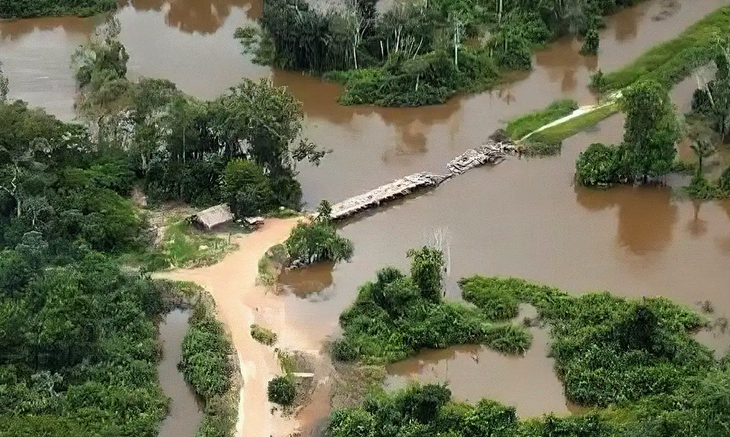 Ponte era usada por invasores da TI Apyterewa, em São Félix do Xingu