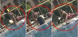 Mulher descobre traição em Ibiza e joga roupas do namorado na piscina