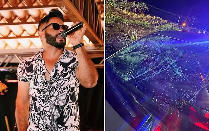 O cantor sertanejo Athos Prado foi atropelado por um motorista embriagado enquanto socorria a vítima de outro acidente na entrada de Rio Verde (GO)