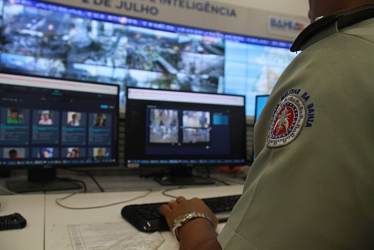 Imagem do Sistema de Reconhecimento Facial da Secretaria da Segurança Pública da Bahia