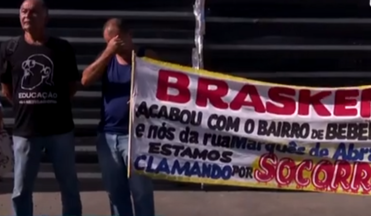 Protesto de moradores dos Flexais, em Bebedouro