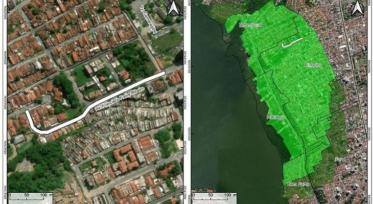 Área está interditada para evitar acidentes