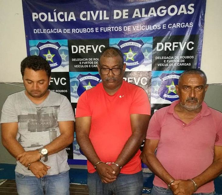 João Felix, Ivanildo José e Izaías Benedito foram presos em flagrante