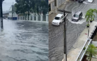 FOTOS E VÍDEOS: chuva em Maceió deixa ruas alagadas e carros submersos