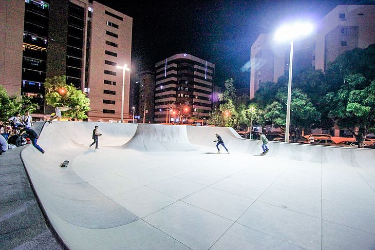 Praça do Skate foi a primeira a receber pista para a prática do esporte 