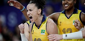Brasil mantém 100% no vôlei feminino e encara a República Dominicana nas quartas