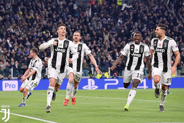 Cristiano Ronaldo marcou três gols e classificou a Juventus diante do Atlético de Madrid