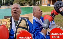 Maguila faz aula de boxe em clínica onde está internado desde 2017; veja vídeo