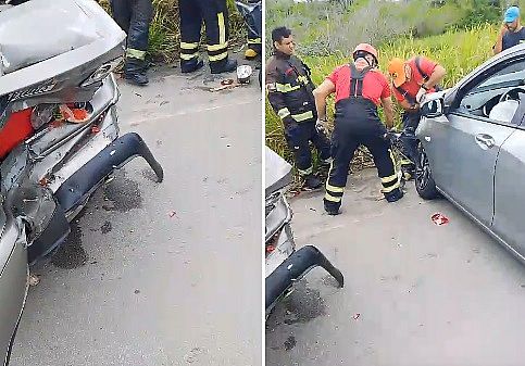 Acidente entre carros deixa cinco feridos em São Luís do Quitunde