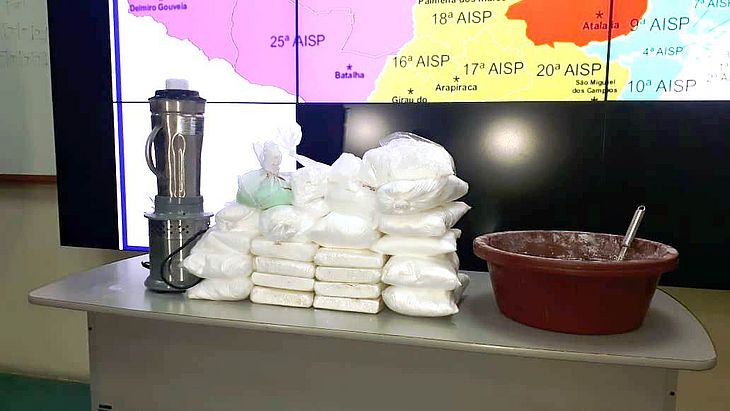 Cocaína apreendida em operação no Agreste