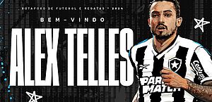 Botafogo relembra jogo do PlayStation 2 e anuncia contratação de Alex Telles