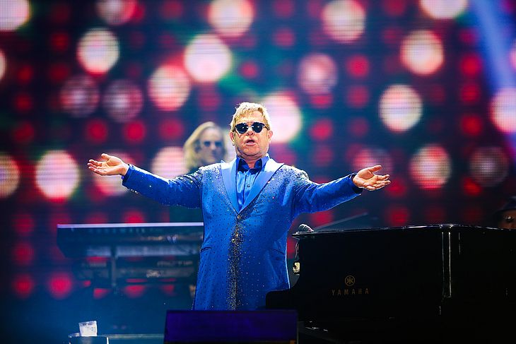O cantor britânico Elton John 