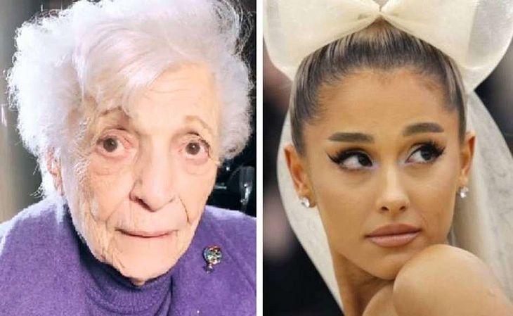 Nonna, a avó de Ariana Grande, e a cantora
