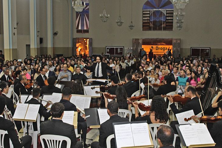 Orquestra Filarmônica de Alagoas fez performance na concatedral no ano passado 